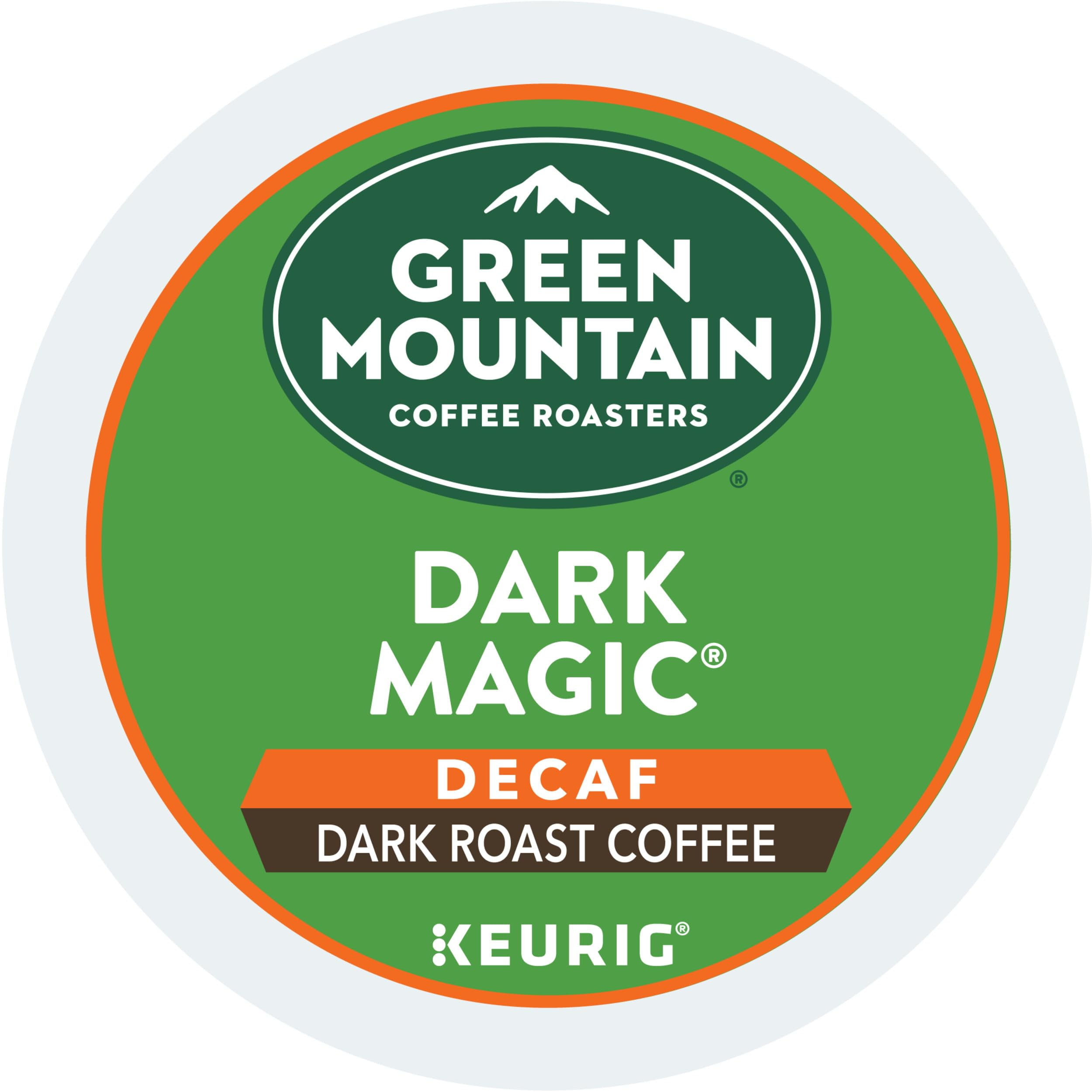 Green Mountain Coffee Dark Magic Decaf, 72 K-Cups, Dark Roast