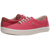 Polo Ralph Lauren Men's Washed Twill Thorton Sneakers Pink Red Size 11D