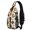 Thanksgiving Turkey Pumpkin Maple Leaf, variant on Thanksgiving Turkey Pilgrim Hat Sunflower Sling Backpack, Travel Shoulder Pack with Earphone Port, Multi Pocket Design Gift Ideas for Hiking Cycling Walking
