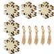 thumbnail image 1 of Adornos de Copos de Nieve de Madera LEBERY 50 piezas de 7.9 cm para Manualidades DIY, 1 of 7