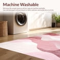 thumbnail image 4 of Abstract Waves Serenity Gentle Flowing Lines Design Soft Area Rug, Non Slip, Stain Resistant, Washable Area Rugs for Living Room, Bedroom (Pink) 5x8ft, 4 of 6