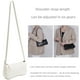 thumbnail image 4 of WSRYDJDL Bolso pequeño para mujer, bolsos de hombro ajustables, bolso de mano con patrón de cocodrilo con cierre de cremallera, retro, 4 of 5