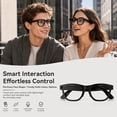 thumbnail image 5 of AI Smart Glasses with Camera, HD Photo/Video Recording, Suit for Men and Women, Open Ear Audio Glasses with Voice Assistant, Real Time Translation, Hands Free Calls, Shiny Black, 5 of 12