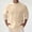 F-322Khaki, variant on ZHOGXU Men's Summer Shirt 3/4 Sleeve Stand Collar Solid Color Buttons Fashion Comfortable Blouse For Casual Daily Wear,Black,L