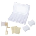 thumbnail image 1 of Bordado de plástico Organizador de hilo dental Box 36 Presión de la cuadrícula Bobinas Container Cross Stitch Coser de diy Almacenamiento, Tipo 2 Guardurnaity HA8109-02B, 1 of 7
