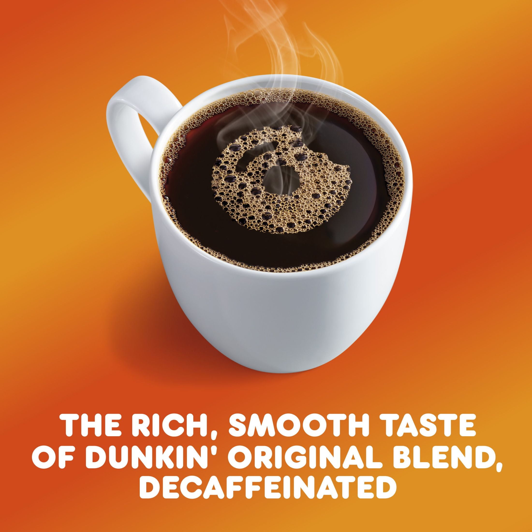 (6 pack) Dunkin’ Decaf Original Blend Ground Coffee, Medium Roast, 12 oz, bag