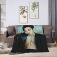 thumbnail image 4 of Stray Kids Bangchan Blanket Ultra-Soft Micro Fleece Blankets Throw Blankets Decoration Gift for Decor Home Sofa,Office,Dormitory Bed car Camp Couch All Seasons, 4 of 6