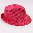 thumbnail image 1 of Gorra de espectáculo de magia para niños adultos, gorra de moda universal con lentejuelas plateadas, gorra de jazz, sombrero de magia de escenario, 1 of 6