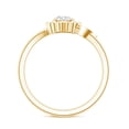 thumbnail image 2 of Rosec Jewels Lab Grown Diamond Floral Ring | Promise Engagement Ring with Halo (EF-VS Quality), 10K Yellow Gold, US 3.50, 2 of 8