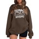 thumbnail image 1 of Gibobby Sudadera oversize mujer Linda sudadera de manga larga para adolescentes y mujer(Marrón,G), 1 of 3