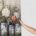 thumbnail image 3 of Pratyus Flowers Printed Shower Curtain Set with Hooks, Chic Modern Bathroom Decor, 100% Polyester Fiber, Various Sizes 60x72, 3 of 7
