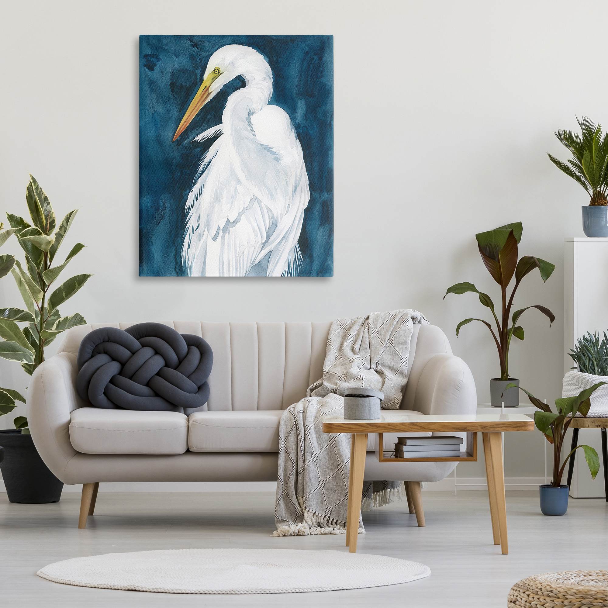 Stupell Industries Nautical Bird Portrait Animals & Insects Painting Gallery Wrapped Canvas Art Print Wall Art, 36 x 48