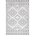 thumbnail image 6 of nuLOOM Noa SpinClean Machine Washable Tribal Moroccan Area Rug, 5' x 8', Noa White, 6 of 10