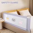 thumbnail image 6 of Extra Long Toddler Bed Rails Extra Long Bumper Safety Rails Guard for Toddler Bed Extra Tall Rail Bed Bumper Security Adjustable Bed Rail Fence for Queen Beds, 6 of 9