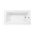 thumbnail image 3 of Aqua Eden CVTAP603222R5 60" Acrylic Rectangular 3-Wall Alcove Tub, Right Hand Drain, Glossy White/Oil Rubbed Bronze, 3 of 4