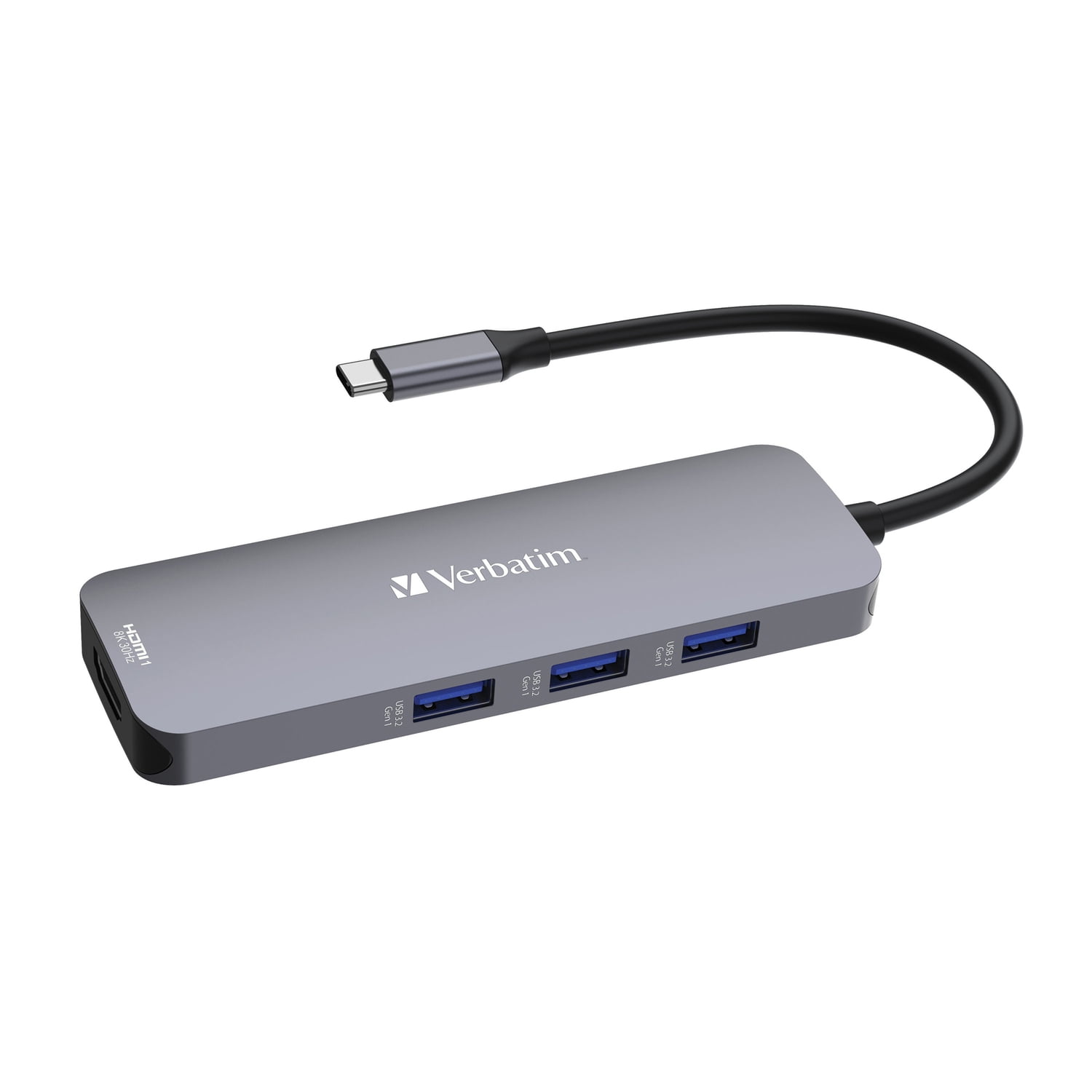 Verbatim® USB-C Pro Multiport Hub8 Port, Gray 32151