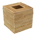thumbnail image 4 of Square Rattan Tissue Box Cover Hand Woven Wicker Tissue Holder 5.7X5.7X5.7 In, 4 of 10