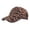 Brown, variant on Unisex Zebra Print Baseball Cap Adjustable Lightweight Breathable Classic Trucker Hat Black One Size