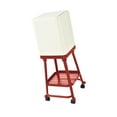 thumbnail image 5 of Fiocias Press Type Trash Can with Wheels Rolling Garbage Can High Foot Dustbin Household Red, 5 of 9