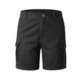 thumbnail image 2 of Aayomet Workout Shorts Men Mens Casual Shorts - Cotton Drawstring Summer Beach Stretch Twill Chino Golf Shorts,Black XXL, 2 of 4