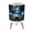 Color 2, variant on Small Trash Can with Lid Dynamic Basketball Splash Orange Paint Bold Action Sports Lover 1.8 Gallon Dog Proof Trash Can Round Garbage Can Waste Bin Wastebasket for Bathroom Bedroom Living Room