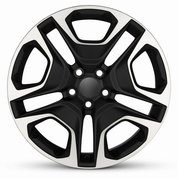 New OEM Replacement Wheel 19x7.5 in for 2019-2024 Toyota Rav4 Black Machined Face with Painted Inlay 19 inch Aluminum Rim