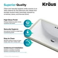 thumbnail image 4 of Kraus KCU-241 Elavo Small Rectangular Ceramic Undermount Bathroom Sink with Overflow, White, 4 of 6