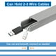 thumbnail image 5 of Uxcell 5Pcs Ocultador de Cables de Pared 15inx0.94inx0.55in Cubierta de Cable Autoadhesiva para Montaje en Pared, Canaleta para Cables de TV, Gris, 5 of 7