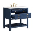 thumbnail image 6 of Pemberly Row Contemporary 37" Wood Single Bathroom Vanity Blue, 6 of 12