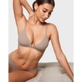 thumbnail image 2 of Bralette INLYRIC Inbarely Triángulo Escote Profundo Rosa Gris XS, 2 of 6