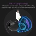 thumbnail image 2 of Auriculares con cable de 3,5 mm Jack Auriculares deportivos a prueba de sudor Auriculares portátiles de viaje con graves Auriculares con sonido universal con tapones para los oídos Negro sin micrófono seitruly EL005370-04B, 2 of 2