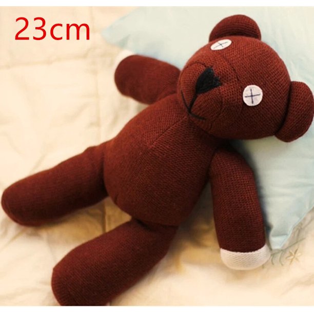 Mr.Bean-oso de peluche auténtico de 23cm, 1 pieza, lindos juguetes de peluche, figuras de películas de dibujos animados, juguetes para niños, regalo de cumpleaños para niñas zhangyuxiang LED