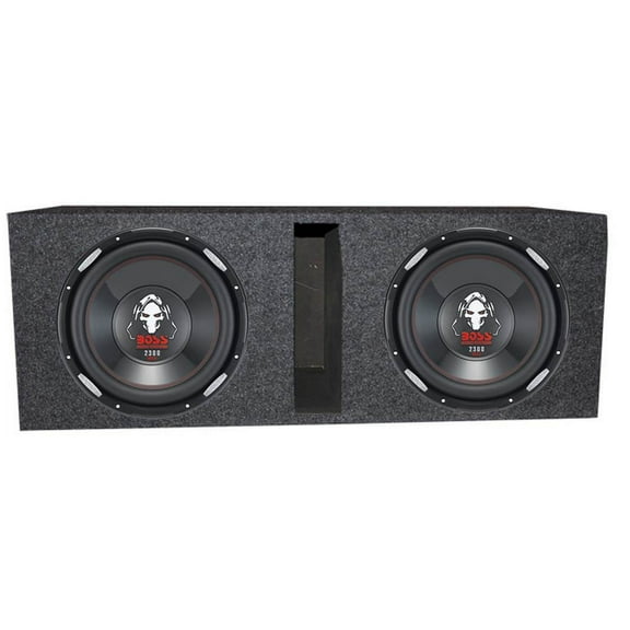 2 Boss Audio P126DVC 12" 4600 Watt Car Subwoofers and Vented Sub Box Enclosure