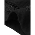 thumbnail image 6 of DARING DIVA Women's Beach Drawstring High Waisted Shorts with Pockets X-Small Black, 6 of 6