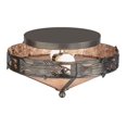 thumbnail image 6 of Meyda Tiffany 51410 Rainbow Trout 3 Light 16" Wide Semi Flush Ceiling Fixture - Copper, 6 of 6