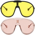 thumbnail image 2 of Oversized One Piece Sunglasses For Women Men Fashion Vintage Sun Glasses Punk Large Frame Eyewear UV400 Shield Goggles, 2 of 7