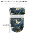 thumbnail image 7 of Yuyamidu Butterfly Tank Lid Cover Set of 2 Blue Marble Print Toilet Tank Cover Decor Reusable Stretchable Toilet Protector Cover Fits Most Toilet Tanks and Lids, 7 of 7
