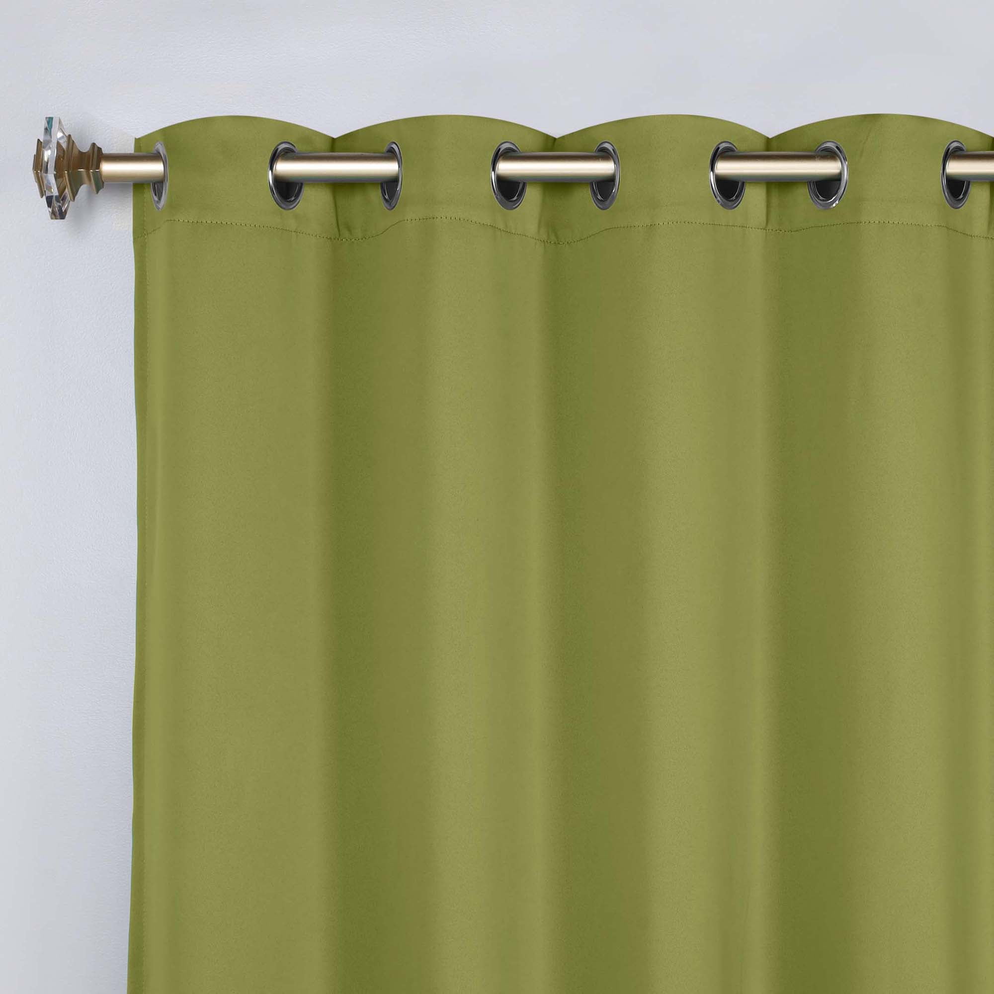 Superior Blackout Solid Light Filtering Grommet Curtain Panel Set, 52" x 84", Sage