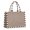 Brown And White, variant on Large Capacity Tote Bag,Green and Black Checkerboard Pattern Handbag Fashion Luxury Tote Bag,15.7"x13"x 5.1" Inches,Laptop Compatible