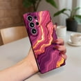 thumbnail image 7 of SKLYDDI Multicolor Swirling Purple & Pink Marble Fluid Art for Galaxy A15 Case - Glittering Gold Lines, TPU, Comfortable Grip, Protective, Aesthetic Cute, 7 of 7