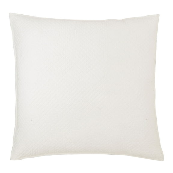 26" x 26" Hampton Soft White Cotton Euro Sham - Machine Washable