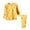 C145/Yellow, variant on XIYON Girls Pajamas Set Children's Cartoon Print Long Sleeve Top And Pants Sleepwear Home Wear Casual Fashion Nightwear 6-7 Years