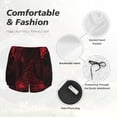 thumbnail image 6 of Haiem Red Gothic Skeleton Throne Women's 2 in 1 Running Shorts - Lightweight Athletic Workout Gym Yoga Breathable Sports Shorts Liner with Phone Pockets-X-Large, 6 of 9