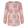 thumbnail image 4 of PVCS Mode Décontractée Femmes Col Rond Imprimé Boutonnage Simple Manches Longues Blouse, 4 of 6