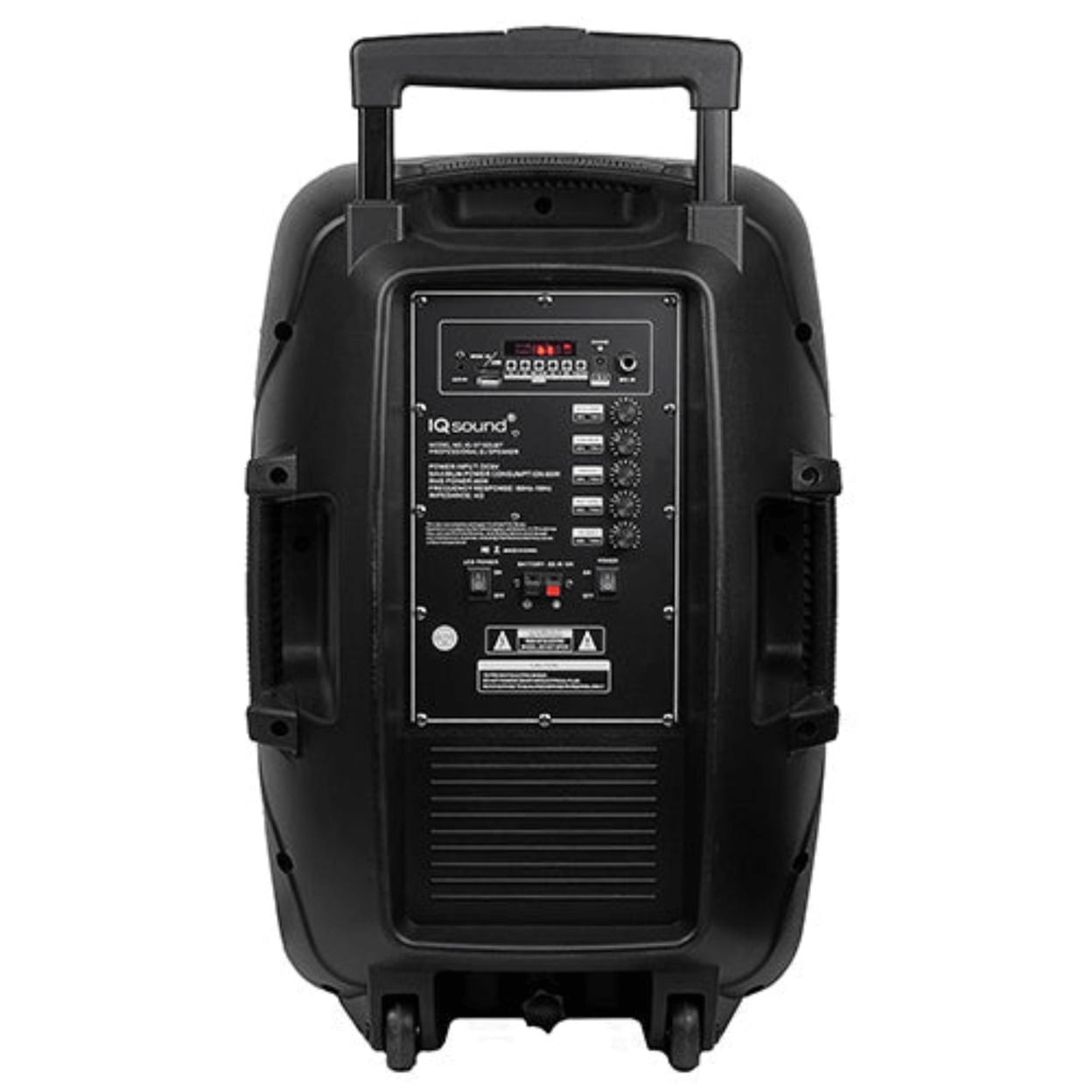 IQ Sound IQ-5715DJBT 5-inch Portable Bluetooth Speaker with TWS, Bluetooth 5.0, Colorful LED Light Show, Multiple Connectivity Options, FM Radio, Mic Input, Remote Control, and Tripod