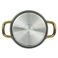 thumbnail image 4 of Oster Abbottsford 7 Quart Nonstick Aluminum Dutch Oven with Glass Lid in Black, 4 of 6