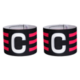 thumbnail image 1 of Brazalete Capitan Band ajustable, transpirable, para capitán de fútbol (negro), 2 uds., 1 of 4