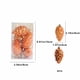 thumbnail image 3 of Juego de adornos navideños con perlas | 8 adornos colgantes de plástico en rojo, gris, dorado, café y naranja | 8,9 x 8,9 x 13,5 cm para decorar el árbol y el hogar, 3 of 6