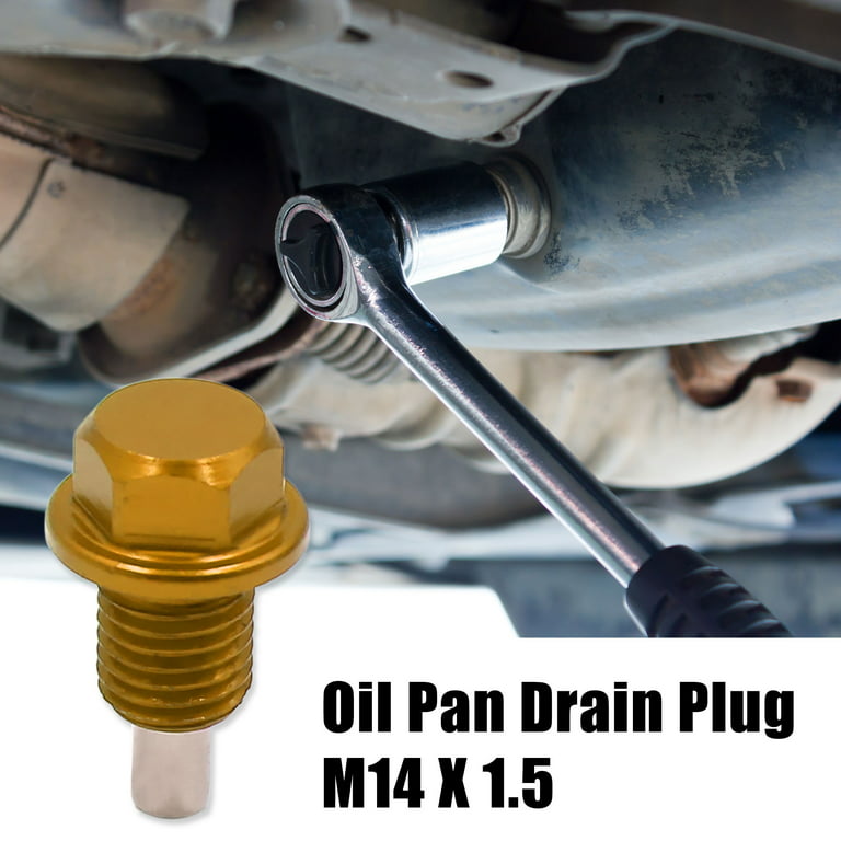 Magnetic Oil Drain Plug Magnetic Oil Pan Drain Nut Oil Drain Plug Oil Pan  Screw Kit Set (M12 x 1.5)