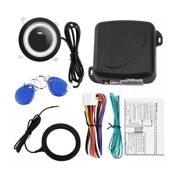 Auto Botón Encendido Arranque Antirrobo Start Sin Llave Rfid